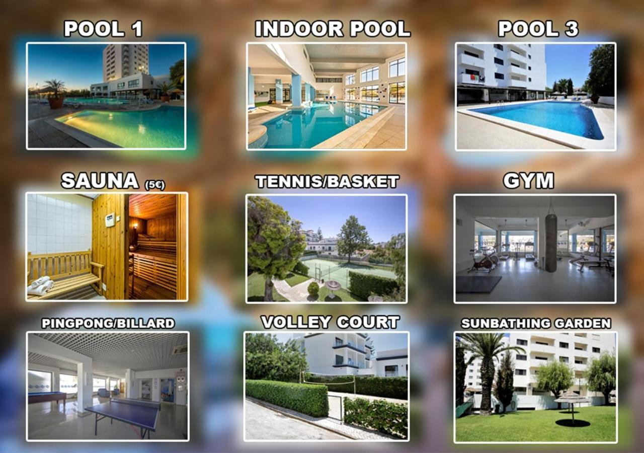 Sea View Apartment - 3 Swimming Pool & Fitness Albufeira Bagian luar foto